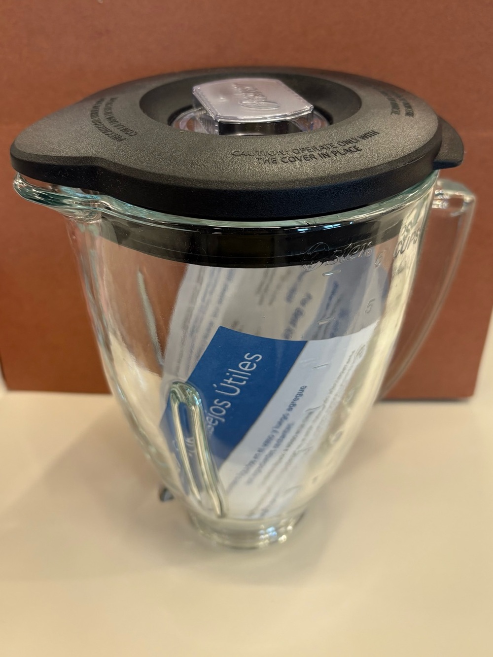 Genuine Oster 6-Cup Blender Lid + Clear Center Cap Replacement